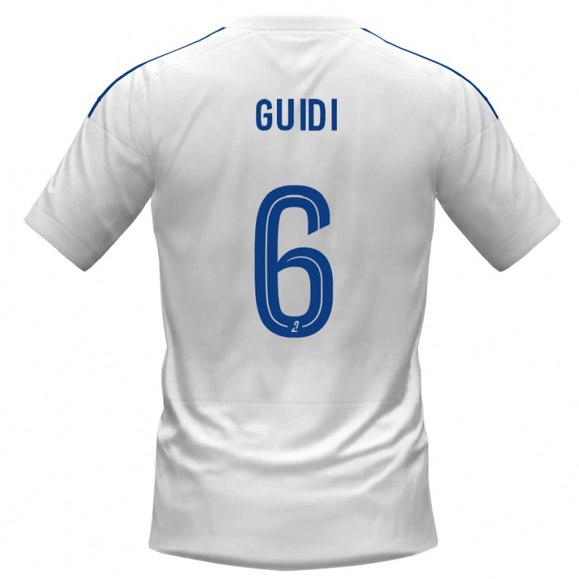 Danxen Kinderen Dumè Guidi #6 Wit Blauw Uitshirt Uittenue 2025/26 T-Shirt België