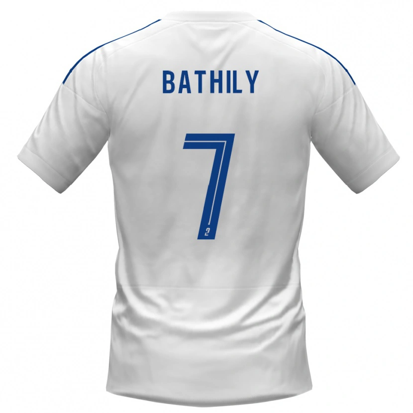Danxen Kinderen Yahya Bathily #7 Wit Blauw Uitshirt Uittenue 2025/26 T-Shirt België