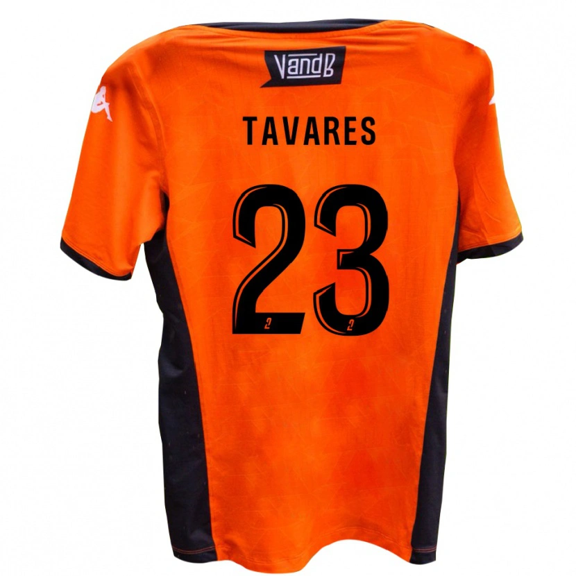 Danxen Kinderen Yohan Tavares #23 Wit Zwart Uitshirt Uittenue 2025/26 T-Shirt België