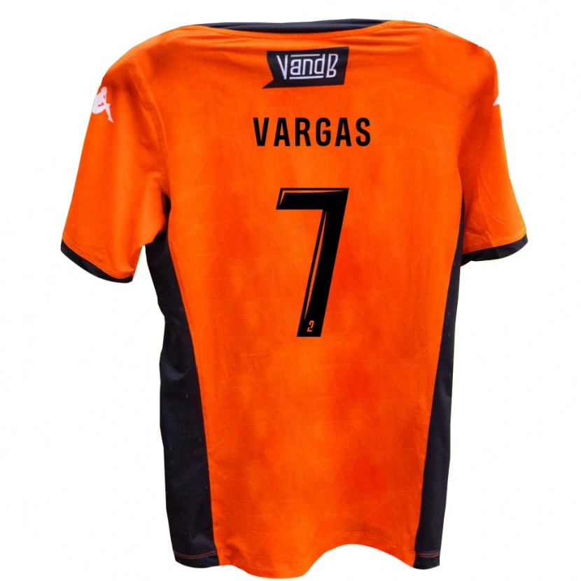 Danxen Kinderen Thibaut Vargas #7 Wit Zwart Uitshirt Uittenue 2025/26 T-Shirt België