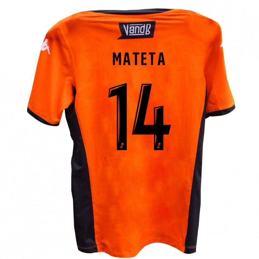 Danxen Kinderen Aristide Mateta #14 Wit Zwart Uitshirt Uittenue 2025/26 T-Shirt België