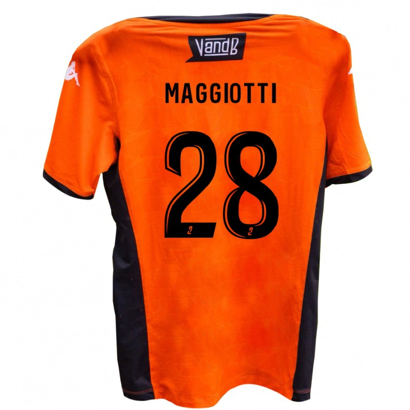Danxen Kinderen Julien Maggiotti #28 Wit Zwart Uitshirt Uittenue 2025/26 T-Shirt België