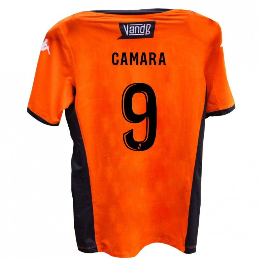 Danxen Kinderen Mamadou Camara #9 Wit Zwart Uitshirt Uittenue 2025/26 T-Shirt België