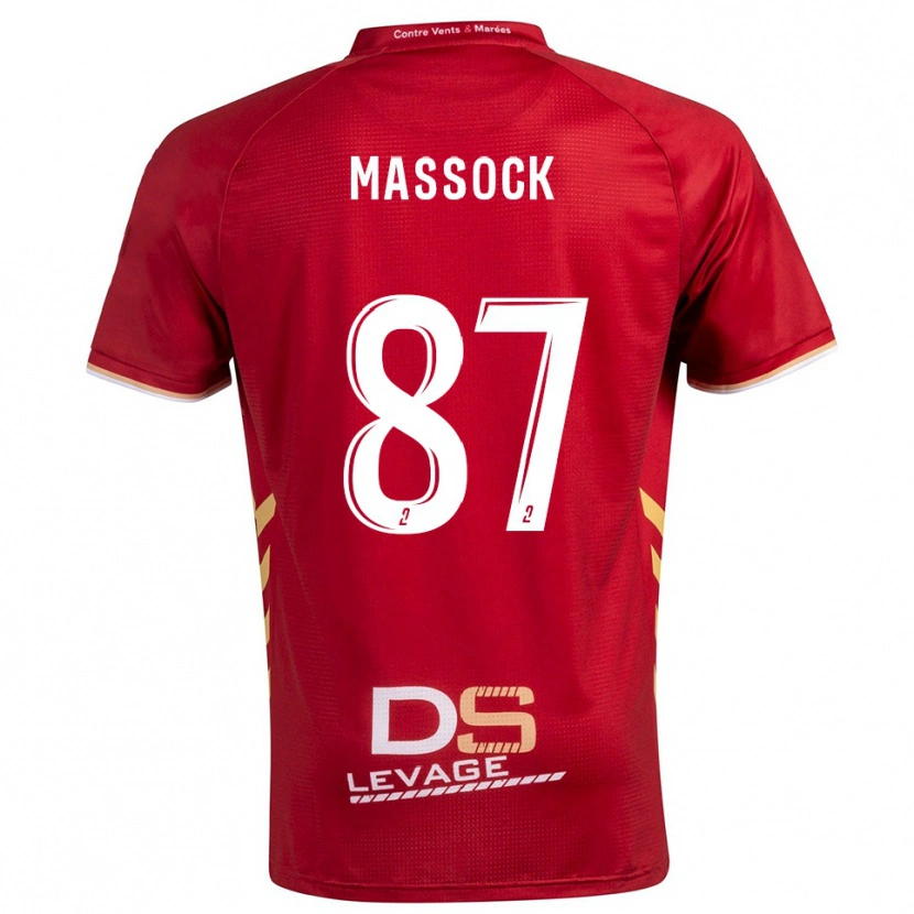 Danxen Kinderen Théna Massock #87 Bourgondisch Goud Uitshirt Uittenue 2025/26 T-Shirt België
