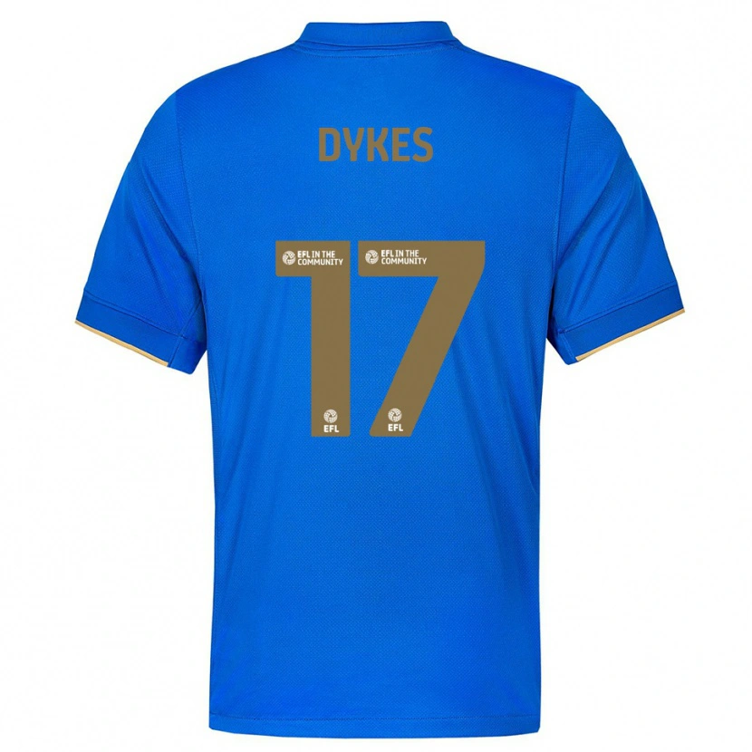 Danxen Heren Lyndon Dykes #17 Blauw Goud Thuisshirt Thuistenue 2025/26 T-Shirt België