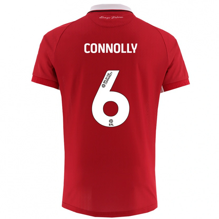 Danxen Heren Megan Connolly #6 Rood Wit Thuisshirt Thuistenue 2025/26 T-Shirt België