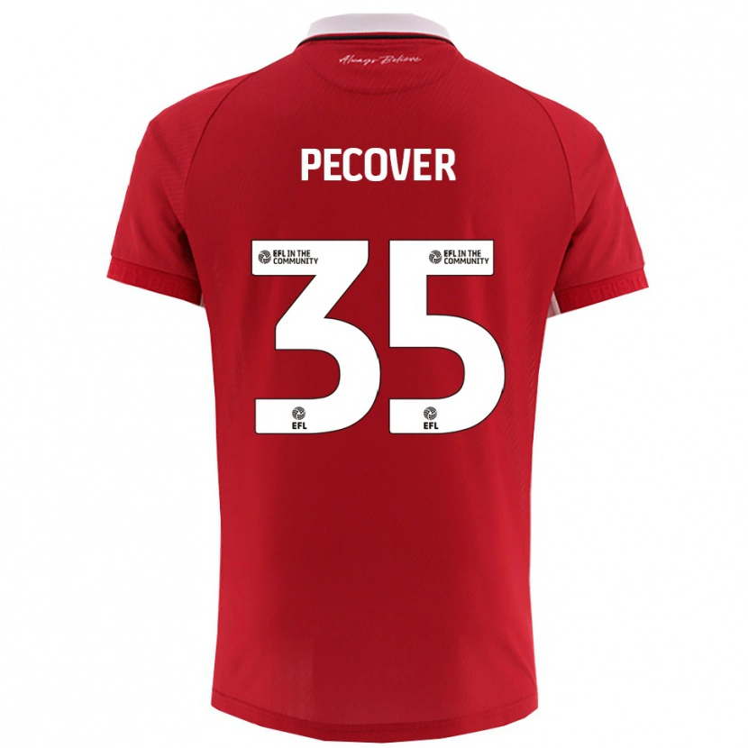 Danxen Heren Leo Pecover #35 Rood Wit Thuisshirt Thuistenue 2025/26 T-Shirt België