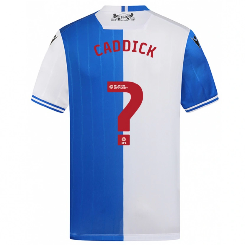 Danxen Heren Adam Caddick #0 Blauw Wit Thuisshirt Thuistenue 2025/26 T-Shirt België