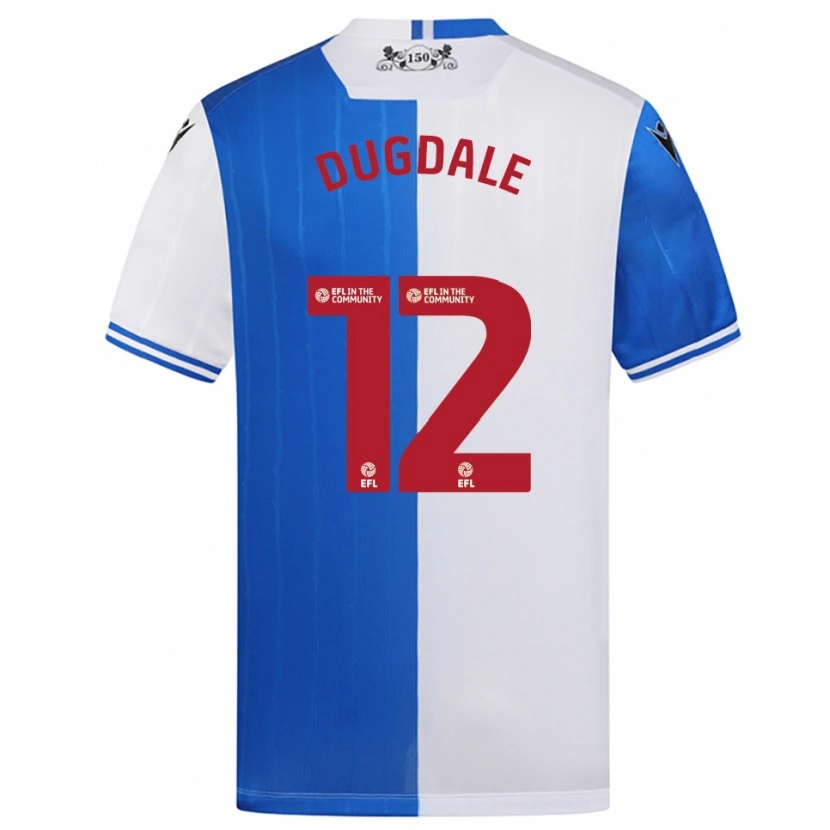 Danxen Heren Rachel Dugdale #12 Blauw Wit Thuisshirt Thuistenue 2025/26 T-Shirt België