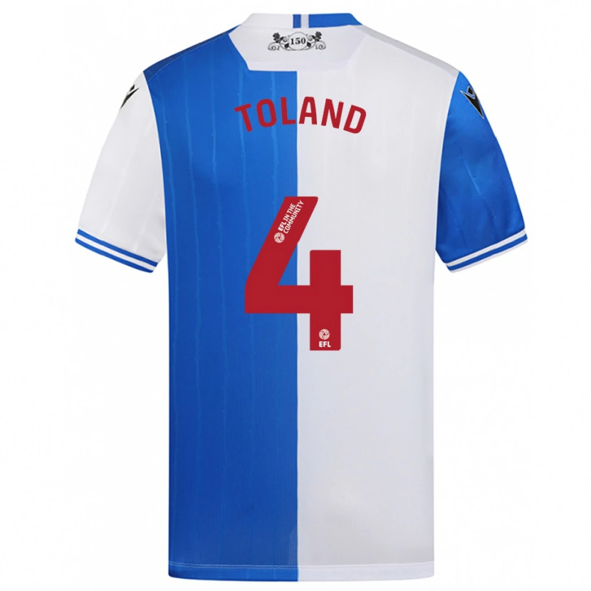 Danxen Heren Tyler Toland #4 Blauw Wit Thuisshirt Thuistenue 2025/26 T-Shirt België