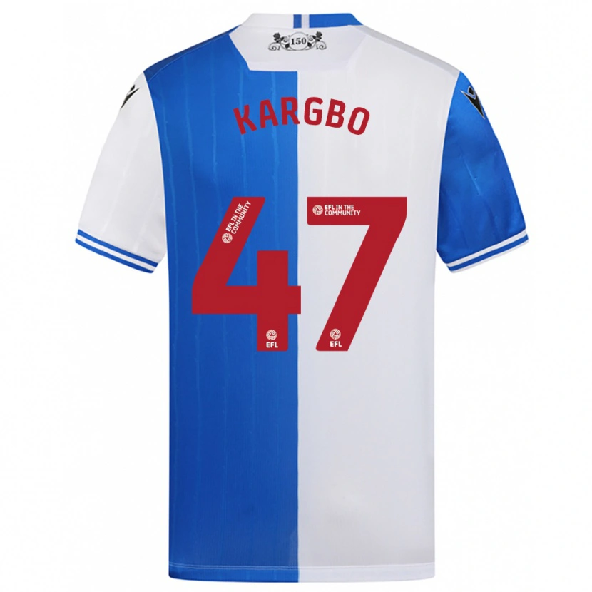 Danxen Heren Augustus Kargbo #47 Blauw Wit Thuisshirt Thuistenue 2025/26 T-Shirt België