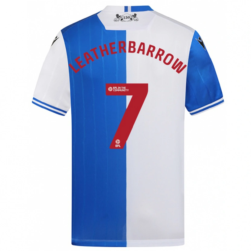 Danxen Heren Freddie Leatherbarrow #7 Blauw Wit Thuisshirt Thuistenue 2025/26 T-Shirt België