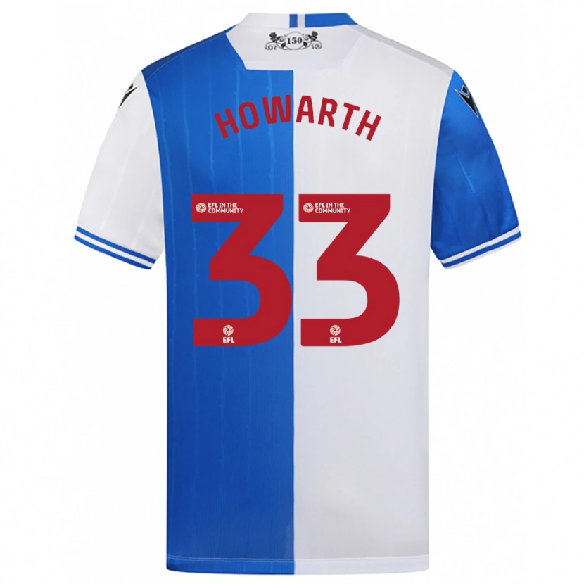 Danxen Heren Taylor Howarth #33 Blauw Wit Thuisshirt Thuistenue 2025/26 T-Shirt België