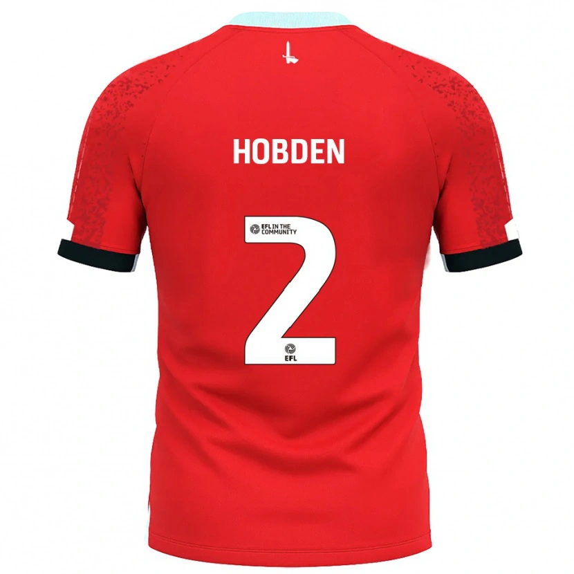 Danxen Heren Ollie Hobden #2 Rood Wit Thuisshirt Thuistenue 2025/26 T-Shirt België