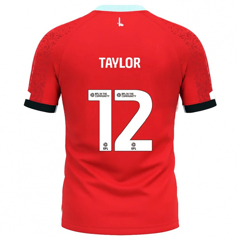 Danxen Heren Terry Taylor #12 Rood Wit Thuisshirt Thuistenue 2025/26 T-Shirt België