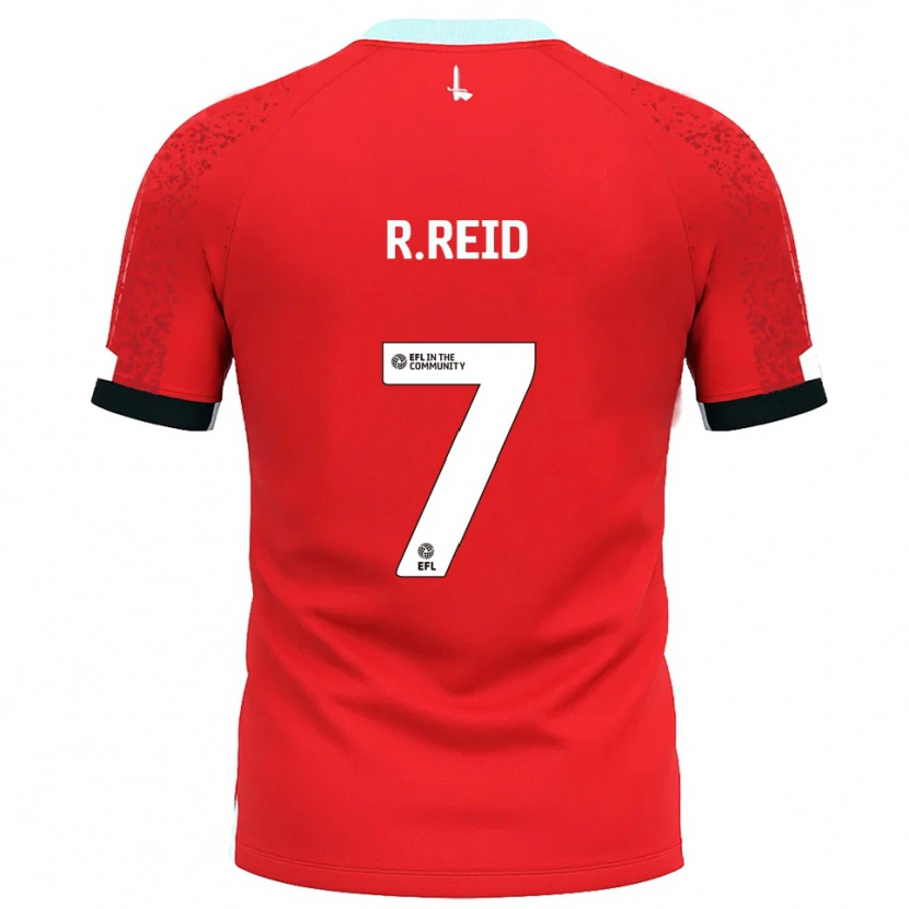 Danxen Heren Reuben Reid #7 Rood Wit Thuisshirt Thuistenue 2025/26 T-Shirt België