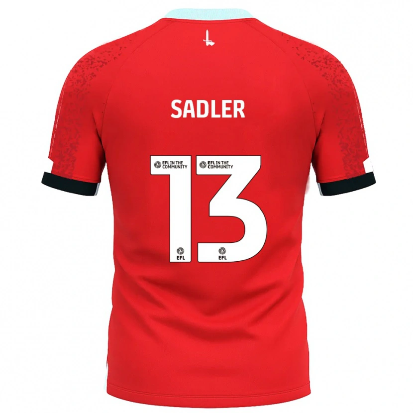 Danxen Heren Jude Sadler #13 Rood Wit Thuisshirt Thuistenue 2025/26 T-Shirt België