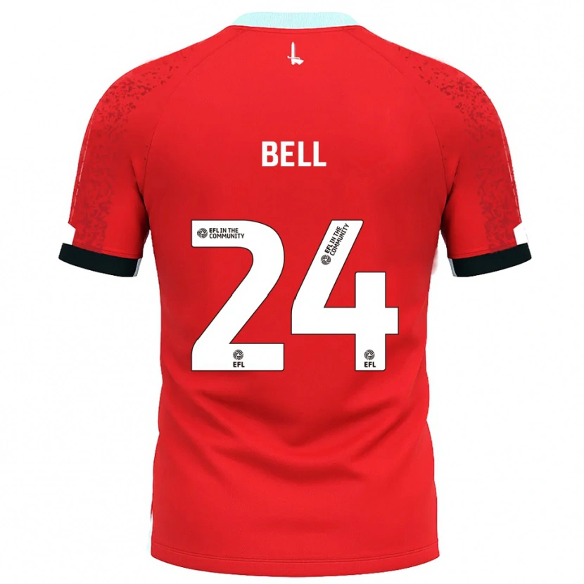 Danxen Heren Taylor Bell #24 Rood Wit Thuisshirt Thuistenue 2025/26 T-Shirt België