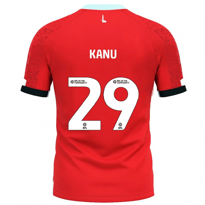 Danxen Heren Daniel Kanu #29 Rood Wit Thuisshirt Thuistenue 2025/26 T-Shirt België