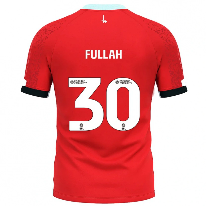 Danxen Heren Ibrahim Fullah #30 Rood Wit Thuisshirt Thuistenue 2025/26 T-Shirt België
