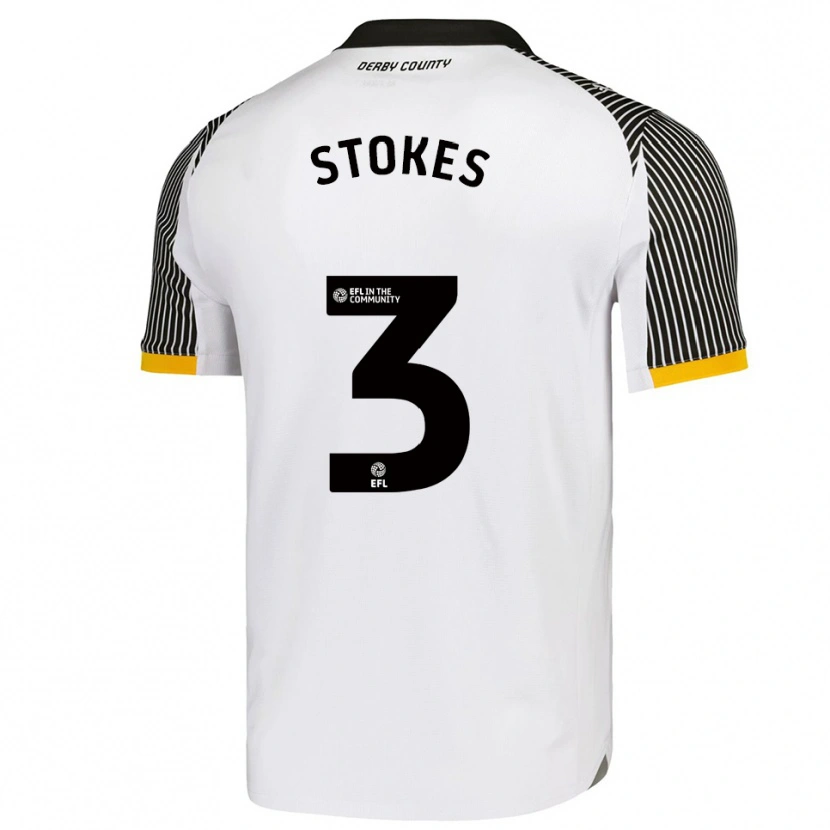 Danxen Heren George Stokes #3 Wit Zwart Thuisshirt Thuistenue 2025/26 T-Shirt België