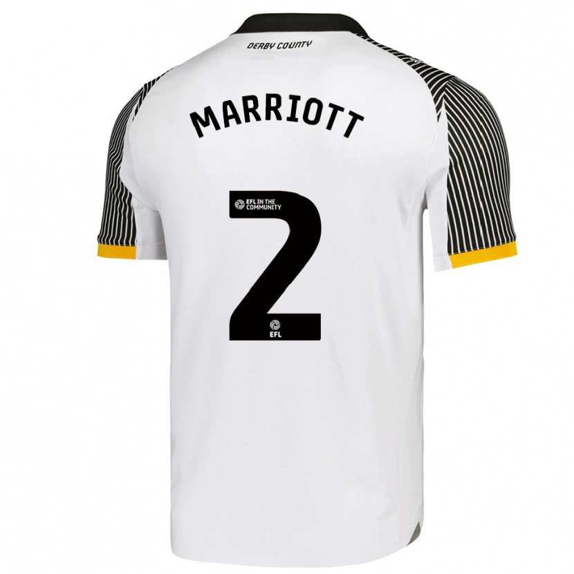 Danxen Heren Tom Marriott #2 Wit Zwart Thuisshirt Thuistenue 2025/26 T-Shirt België