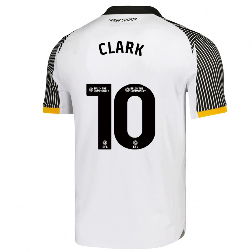 Danxen Heren Bobby Clark #10 Wit Zwart Thuisshirt Thuistenue 2025/26 T-Shirt België