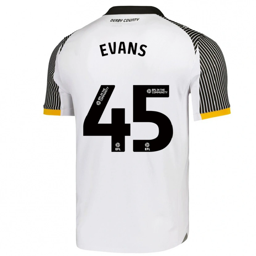 Danxen Heren Harry Evans #45 Wit Zwart Thuisshirt Thuistenue 2025/26 T-Shirt België