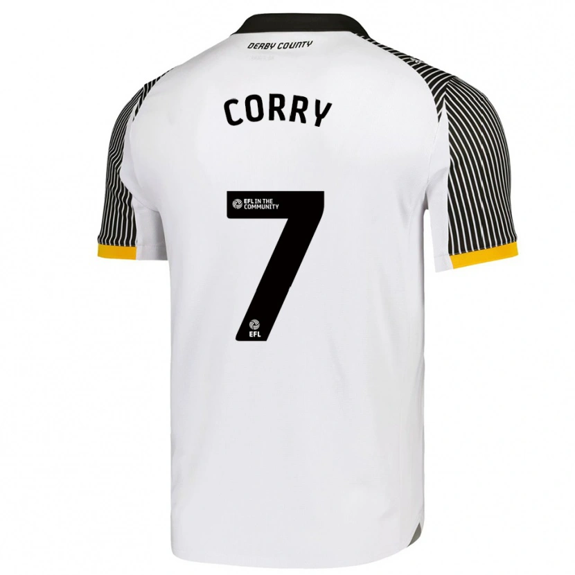 Danxen Heren Sean Corry #7 Wit Zwart Thuisshirt Thuistenue 2025/26 T-Shirt België
