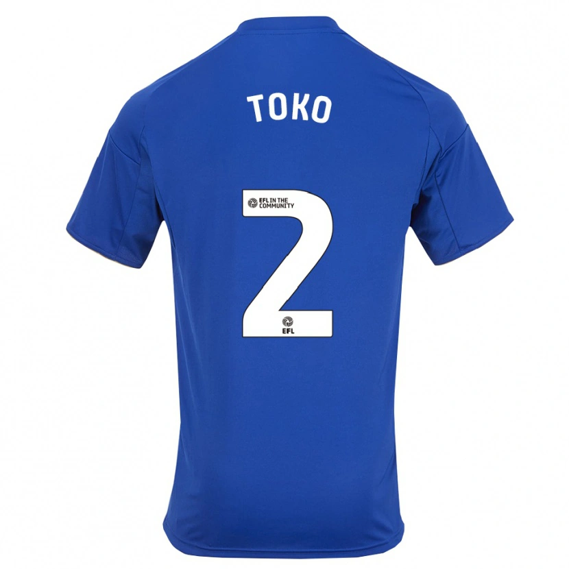 Danxen Heren Michael Toko #2 Blauw Goud Thuisshirt Thuistenue 2025/26 T-Shirt België
