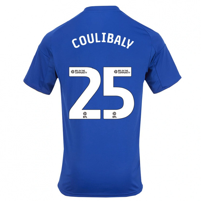 Danxen Heren Woyo Coulibaly #25 Blauw Goud Thuisshirt Thuistenue 2025/26 T-Shirt België