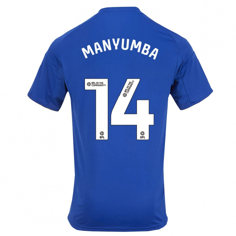 Danxen Heren Tinashe Manyumba #14 Blauw Goud Thuisshirt Thuistenue 2025/26 T-Shirt België