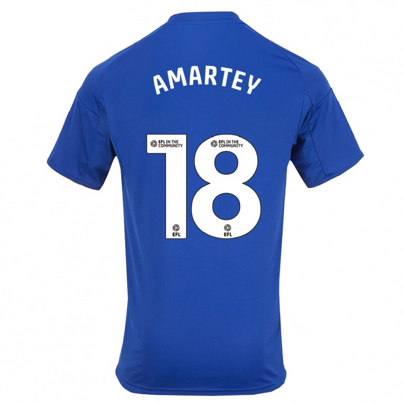 Danxen Heren Daniel Amartey #18 Blauw Goud Thuisshirt Thuistenue 2025/26 T-Shirt België