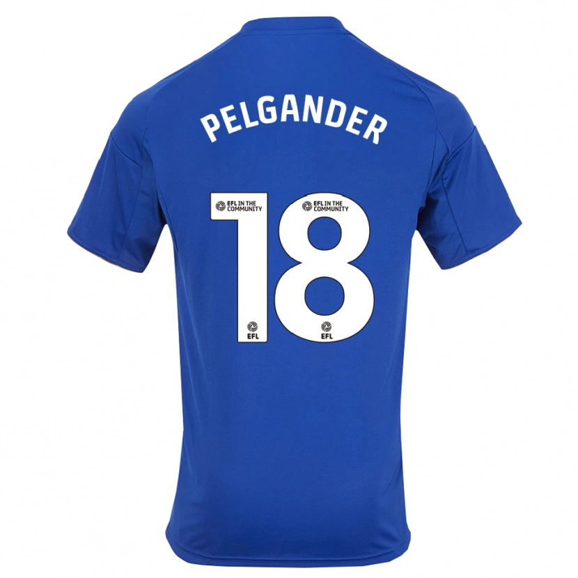 Danxen Heren Emilia Pelgander #18 Blauw Goud Thuisshirt Thuistenue 2025/26 T-Shirt België