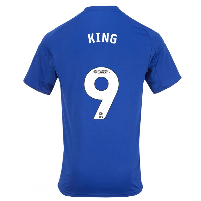 Danxen Heren Josh King #9 Blauw Goud Thuisshirt Thuistenue 2025/26 T-Shirt België