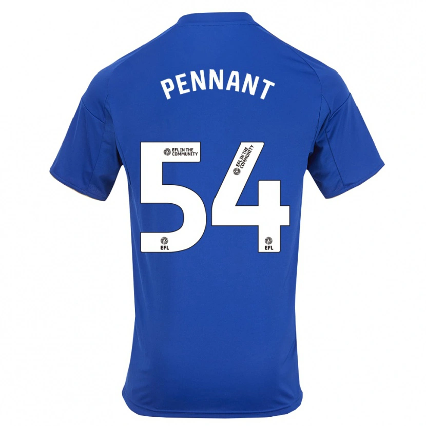 Danxen Heren Kian Pennant #54 Blauw Goud Thuisshirt Thuistenue 2025/26 T-Shirt België