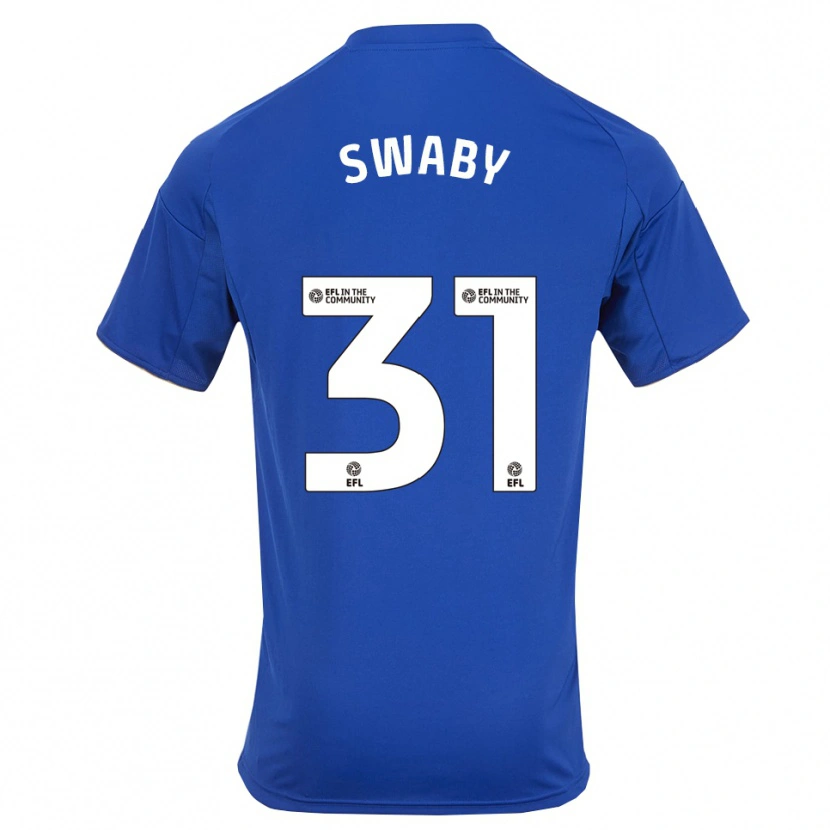 Danxen Heren Chantelle Swaby #31 Blauw Goud Thuisshirt Thuistenue 2025/26 T-Shirt België