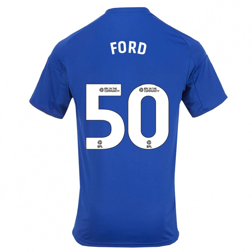 Danxen Heren Harvey Godsmark Ford #50 Blauw Goud Thuisshirt Thuistenue 2025/26 T-Shirt België
