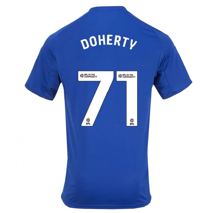 Danxen Heren Arlo Doherty #71 Blauw Goud Thuisshirt Thuistenue 2025/26 T-Shirt België