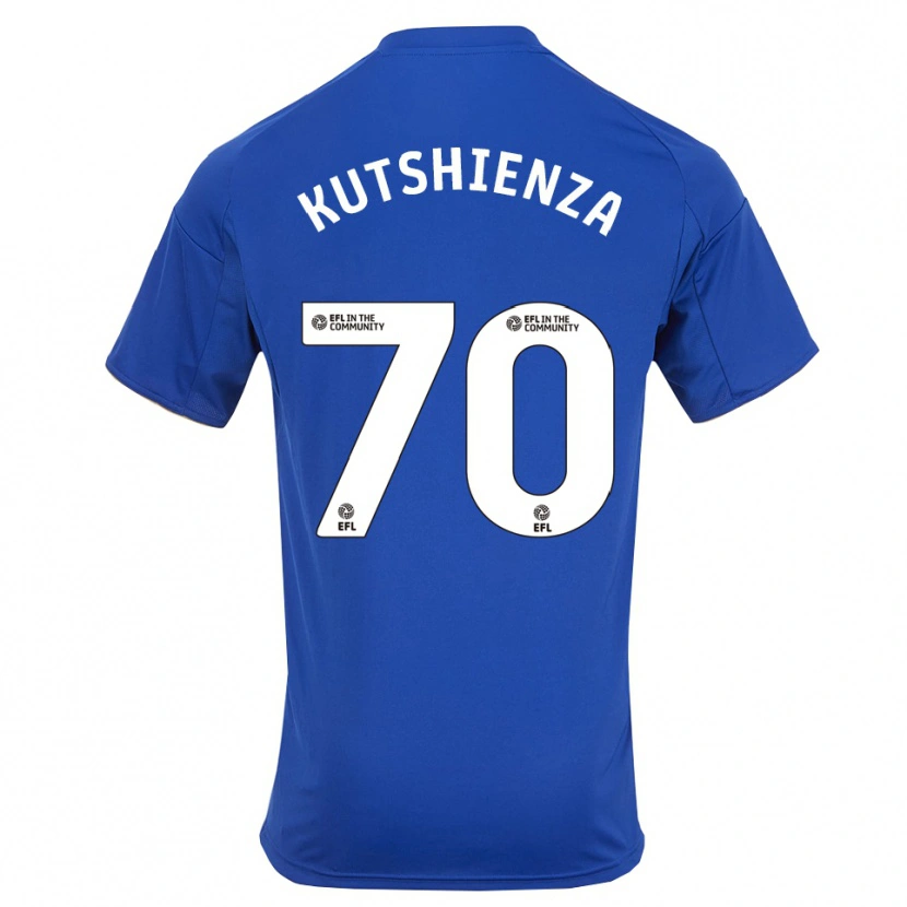 Danxen Heren Jesper Kutshienza #70 Blauw Goud Thuisshirt Thuistenue 2025/26 T-Shirt België