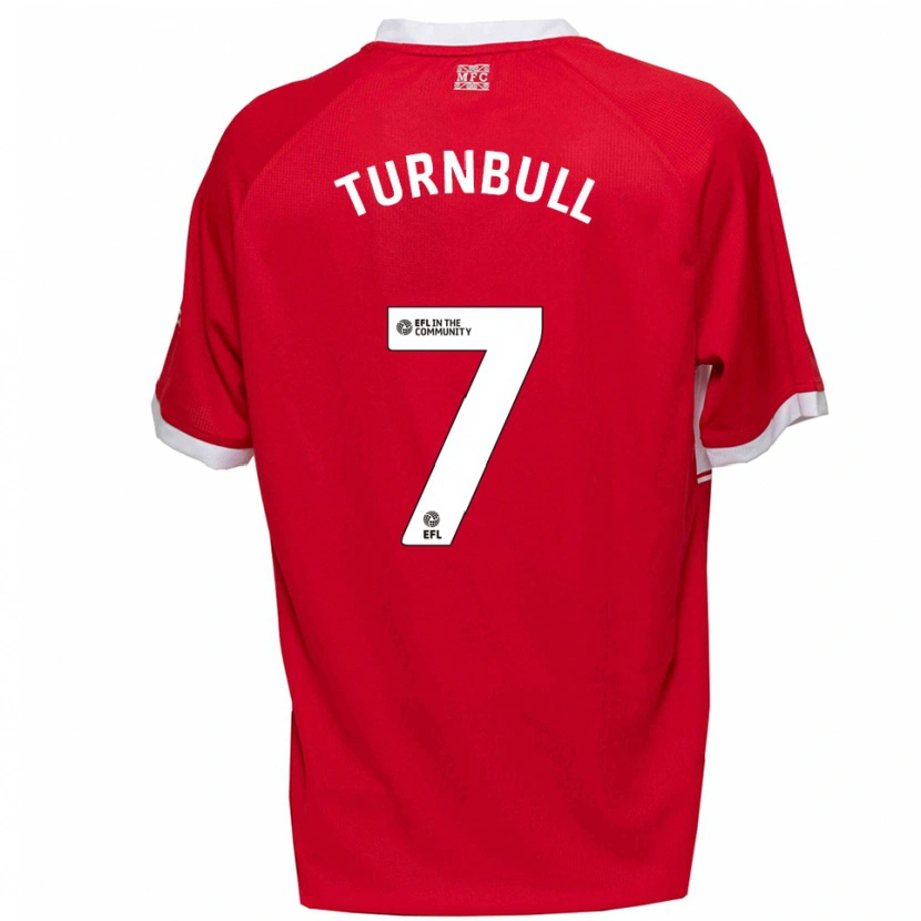 Danxen Heren Ellen Turnbull #7 Rood Wit Thuisshirt Thuistenue 2025/26 T-Shirt België