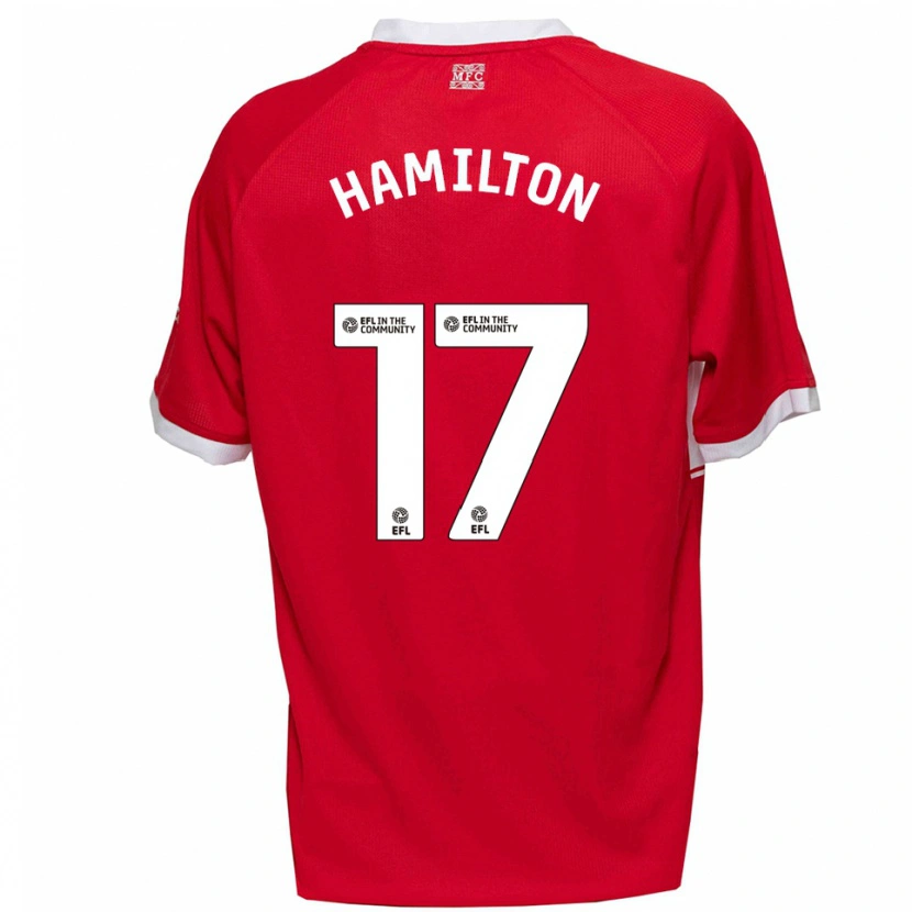 Danxen Heren Micah Hamilton #17 Rood Wit Thuisshirt Thuistenue 2025/26 T-Shirt België