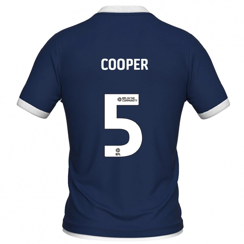 Danxen Heren Jake Cooper #5 Marine Wit Thuisshirt Thuistenue 2025/26 T-Shirt België