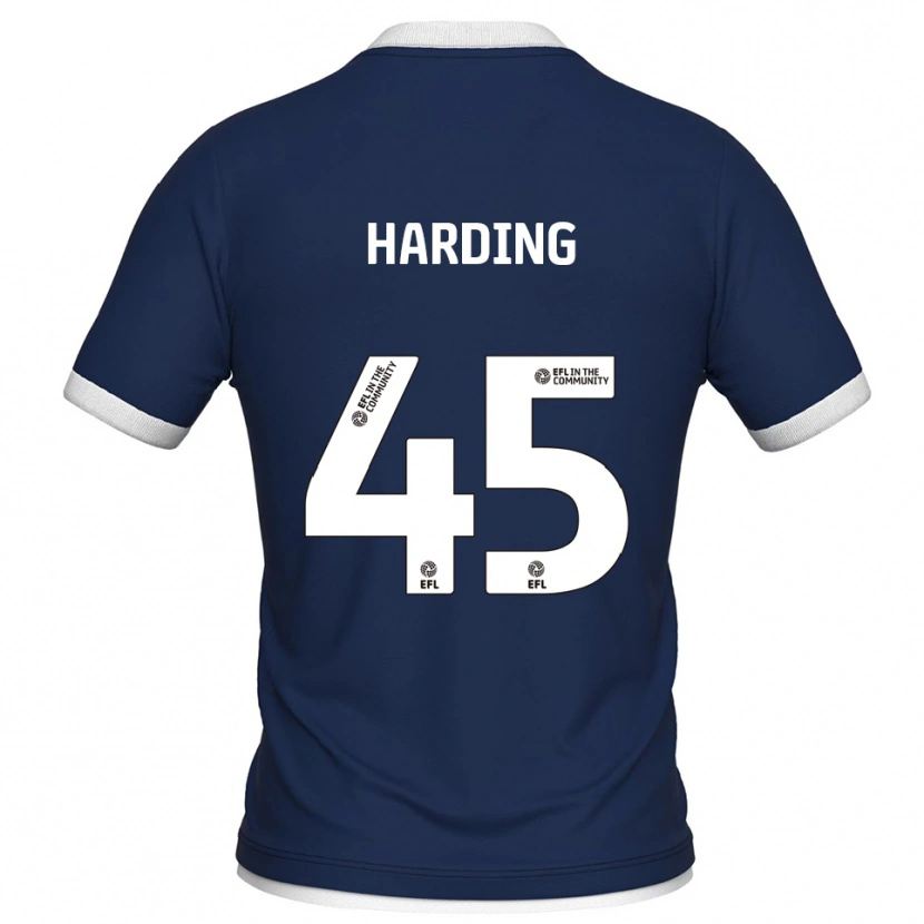 Danxen Heren Wes Harding #45 Marine Wit Thuisshirt Thuistenue 2025/26 T-Shirt België