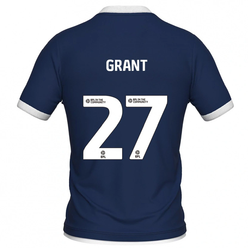 Danxen Heren Kamarl Grant #27 Marine Wit Thuisshirt Thuistenue 2025/26 T-Shirt België