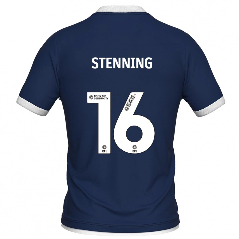 Danxen Heren Ellie Stenning #16 Marine Wit Thuisshirt Thuistenue 2025/26 T-Shirt België