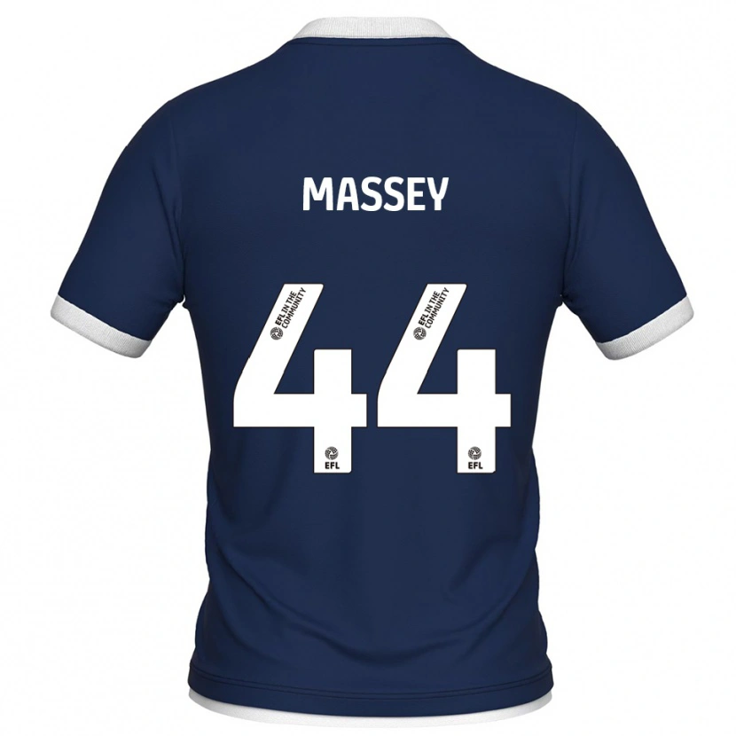 Danxen Heren Alfie Massey #44 Marine Wit Thuisshirt Thuistenue 2025/26 T-Shirt België