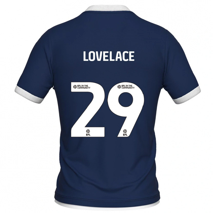 Danxen Heren Zak Lovelace #29 Marine Wit Thuisshirt Thuistenue 2025/26 T-Shirt België