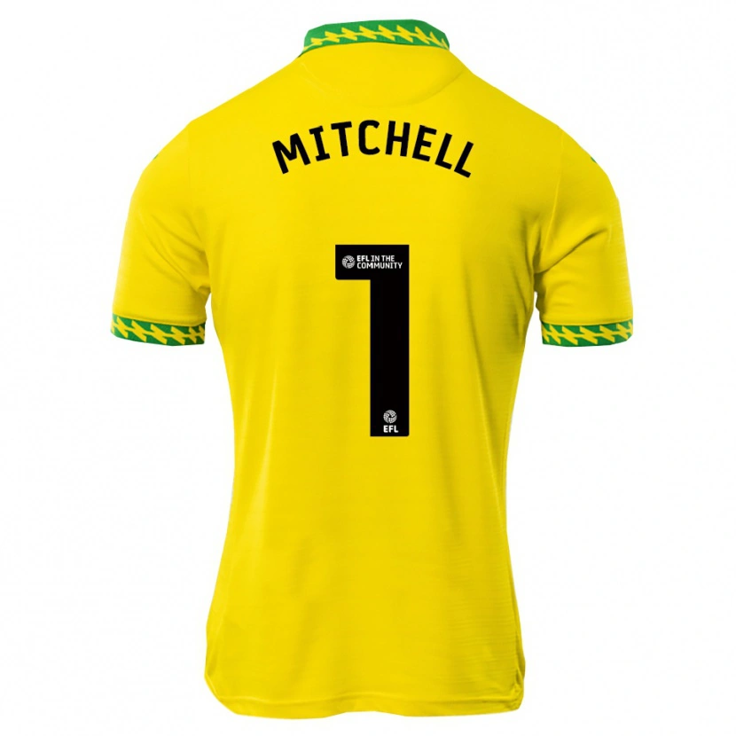 Danxen Heren Rylee Mitchell #1 Wit Groen Thuisshirt Thuistenue 2025/26 T-Shirt België