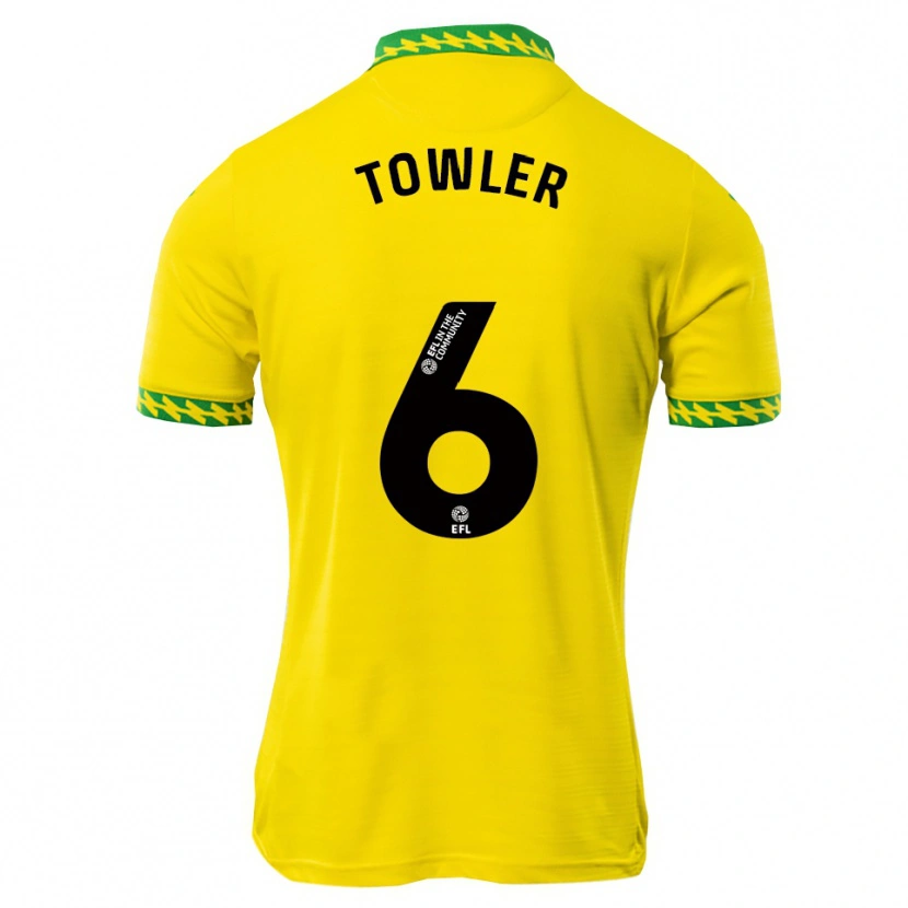 Danxen Heren Luke Towler #6 Wit Groen Thuisshirt Thuistenue 2025/26 T-Shirt België